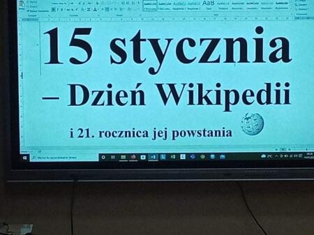 15 stycznia - DZIEŃ WIKIPEDII