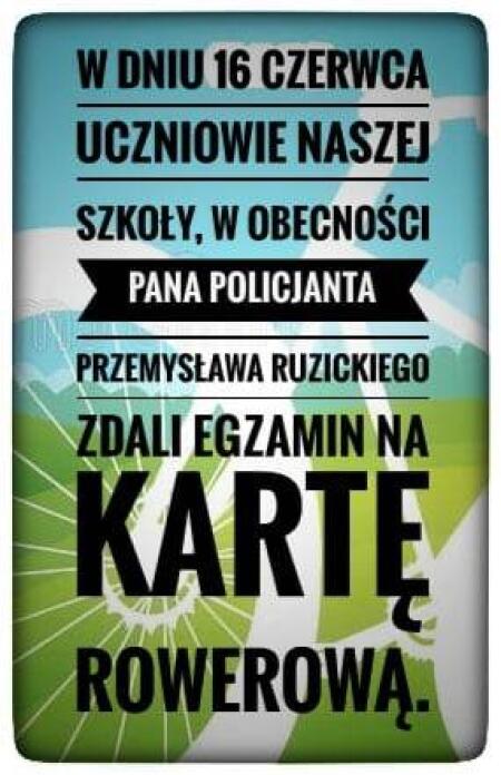 Egzamin na kartę rowerową